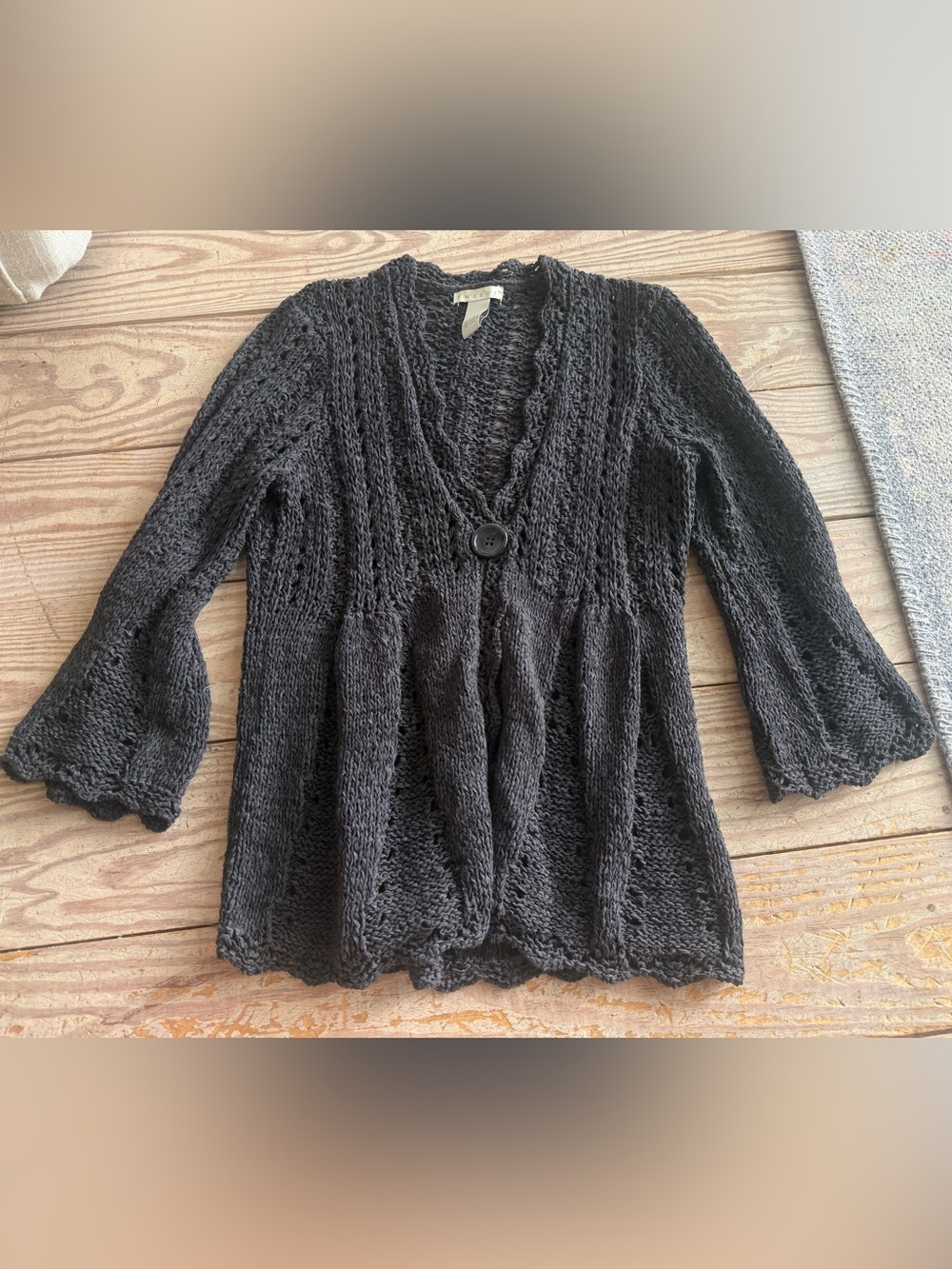 Tweeds Wool Blend Cardigan Sweater size S